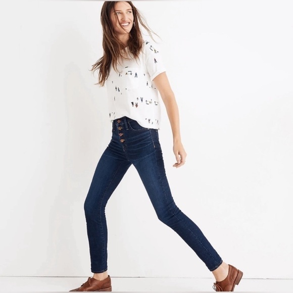 Madewell 9” High Riser Skinny Skinny Jeans Size 26 - Picture 1 of 8